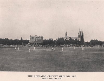 The Adelaide Cricket Ground, Third Test Match between Australia and England, 1912 by Charles Alfred Petts