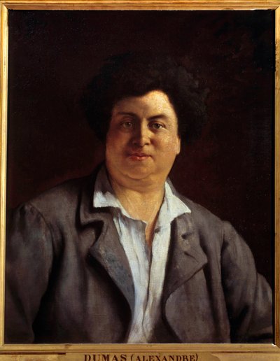 Portrait of the Writer Alexandre Dumas Père by Charles Alphonse Paul Bellay