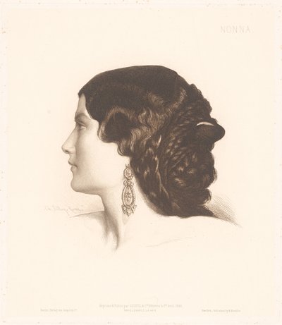 Portrait of an Italian Woman (Portraits of Italian Women) by Charles Alphonse Paul Bellay
