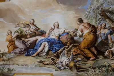 Rest of Diana among Nymphs, Fresco by Charles André van Loo