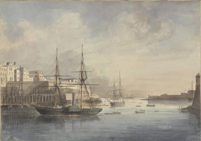 View at Malta, ca. 1849 by Charles Andrew Dyce