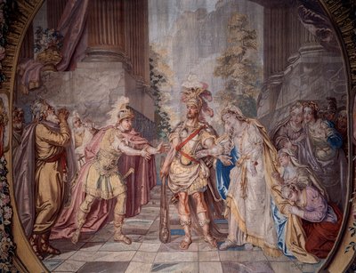 Scenography: Representation of Scene 4 of Act V of the Opera Alceste by Charles Antoine (after) Coypel