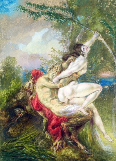 Jupiter and Antiope by Charles Antoine (attr. to) Coypel