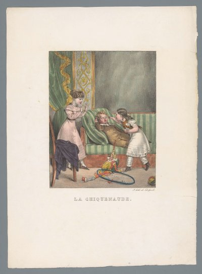 Girl Flicking a Boy