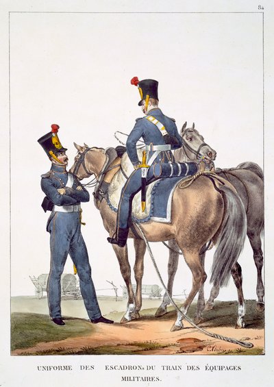 Uniform of the Squadrons of the Military Train, from 