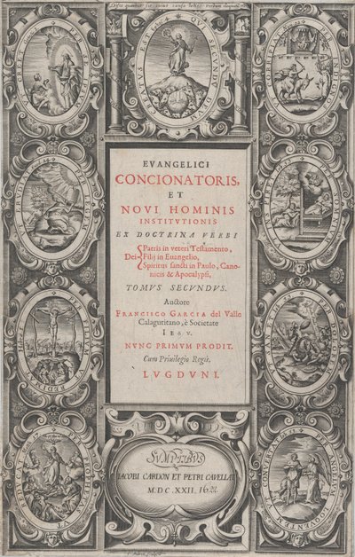 Frontispiece for Evangelicus Concionatoris, et Novi Hominis Institutionis by Charles Audran