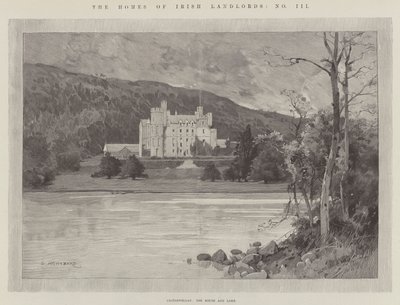 Castlewellan, the House and Lake by Charles Auguste Loye