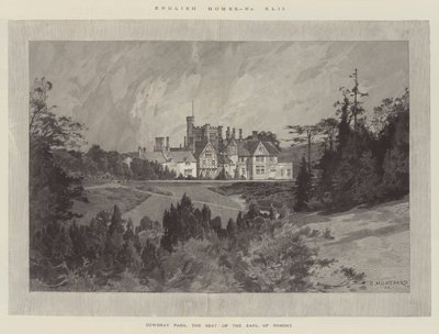 Cowdray Park, the Seat of the Earl of Egmont by Charles Auguste Loye