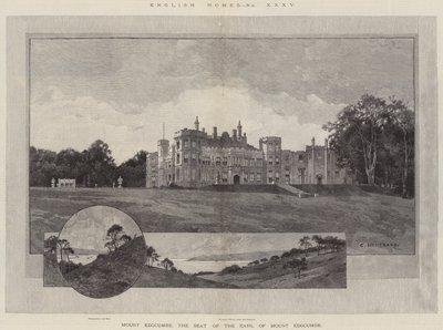 English Homes, Mount Edgcumbe, the Seat of the Earl of Mount Edgcumbe by Charles Auguste Loye