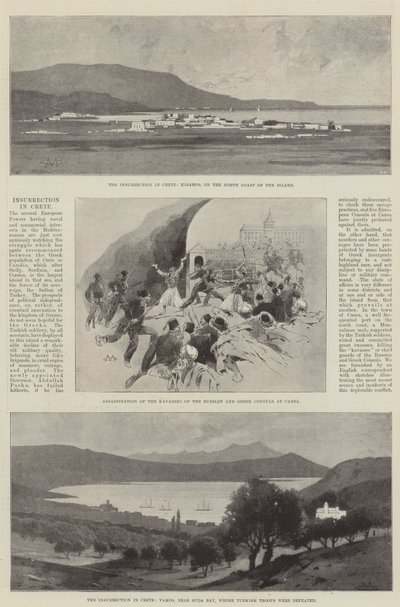 Insurrection in Crete by Charles Auguste Loye