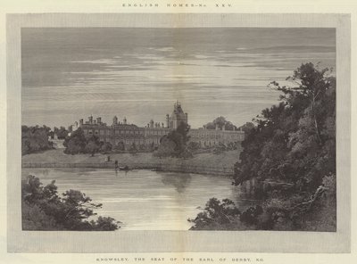 Knowsley, the Seat of the Earl of Derby, KG by Charles Auguste Loye