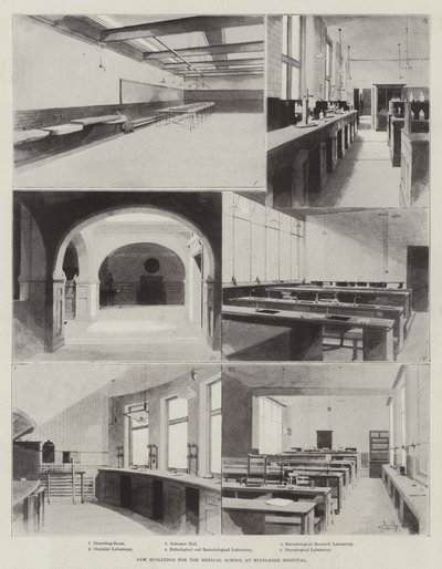 New Buildings for the Medical School at Middlesex Hospital by Charles Auguste Loye
