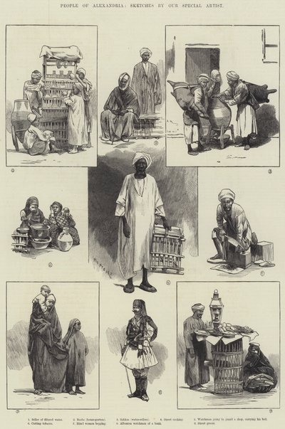 People of Alexandria by Charles Auguste Loye