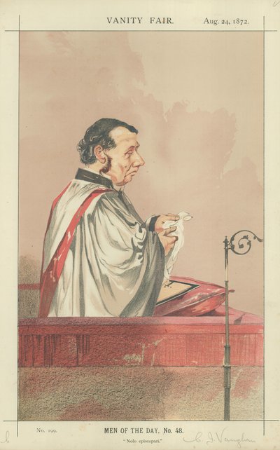 Rev Charles John Vaughan by Charles Auguste Loye