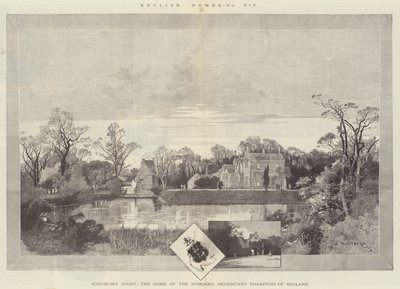 Scrivelsby Court, the Home of the Dymokes, Hereditary Champions of England by Charles Auguste Loye