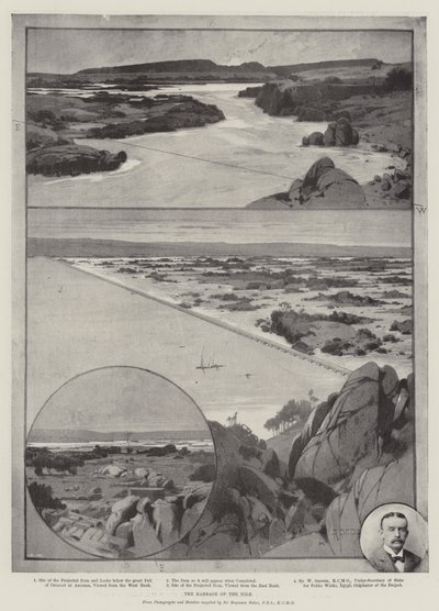 The Barrage of the Nile by Charles Auguste Loye