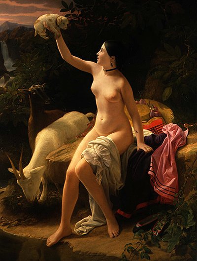 A Pastoral Idyll by Charles Auguste Steuben