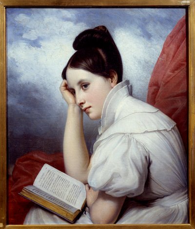The reading light by Charles Auguste Steuben