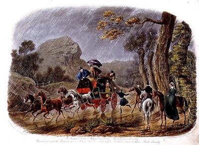 The Disappointment, or Retreat in a Shower, engraved by R.G. Reeve pub. by Thomas McLean by Charles B. (after) Newhouse