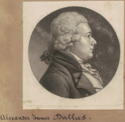 Alexander James Dallas by Charles B. J. Févret de Saint Mémin