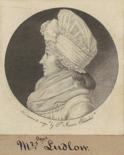 Arabella Duncan Ludlow by Charles B. J. Févret de Saint Mémin
