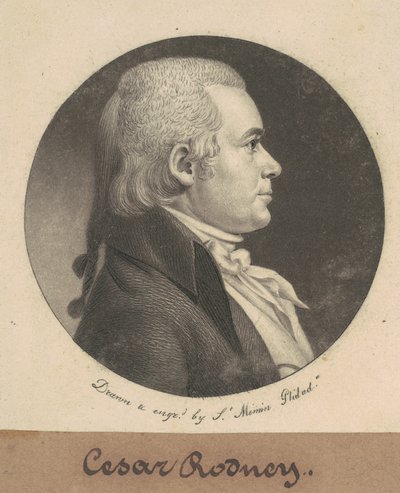 Caesar Augustus Rodney by Charles B. J. Févret de Saint Mémin