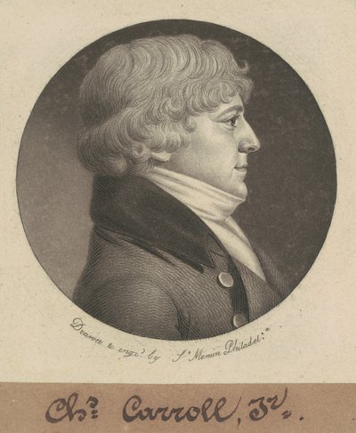 Charles Carroll, Jr. by Charles B. J. Févret de Saint Mémin