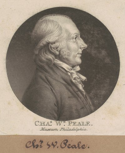 Charles Willson Peale by Charles B. J. Févret de Saint Mémin