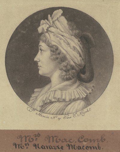 Christina Livingston Macomb by Charles B. J. Févret de Saint Mémin