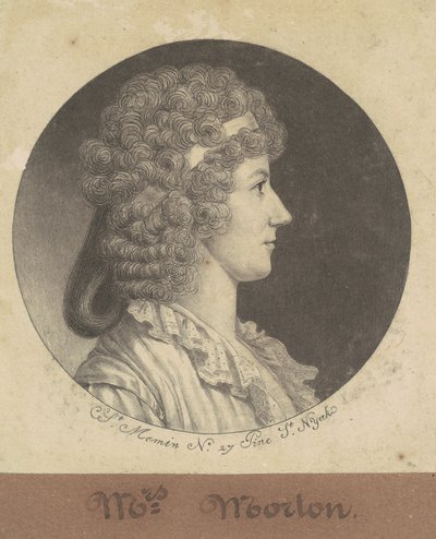 Cornelia Schuyler Morton by Charles B. J. Févret de Saint Mémin