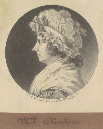 Cornelia Tappen Clinton by Charles B. J. Févret de Saint Mémin