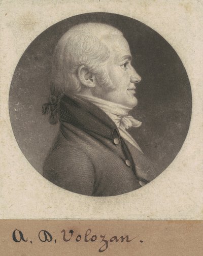 Denis A. Volozan by Charles B. J. Févret de Saint Mémin