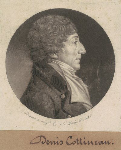 Dennis Nicholas Cottineau by Charles B. J. Févret de Saint Mémin