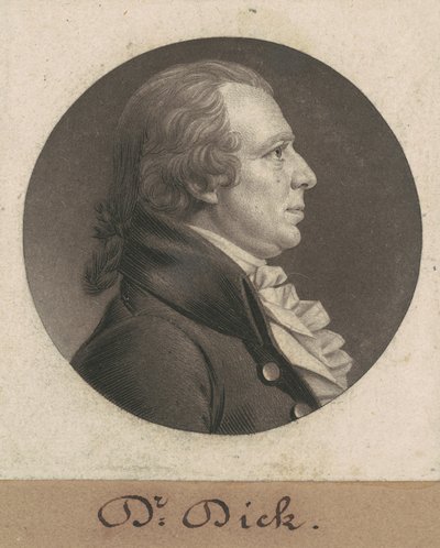 Elisha Cullen Dick by Charles B. J. Févret de Saint Mémin