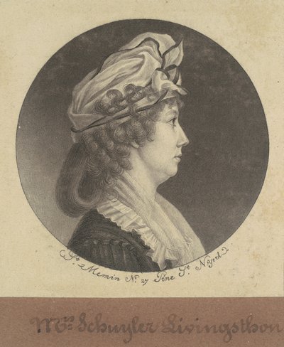 Eliza Barclay Livingston by Charles B. J. Févret de Saint Mémin