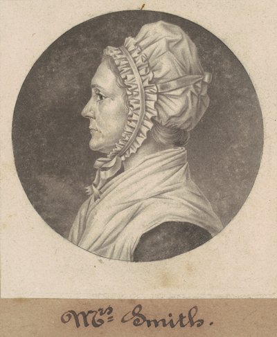 Elizabeth Custis Teackle Smith by Charles B. J. Févret de Saint Mémin