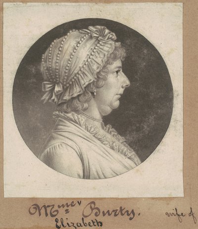 Elizabeth May Busti by Charles B. J. Févret de Saint Mémin