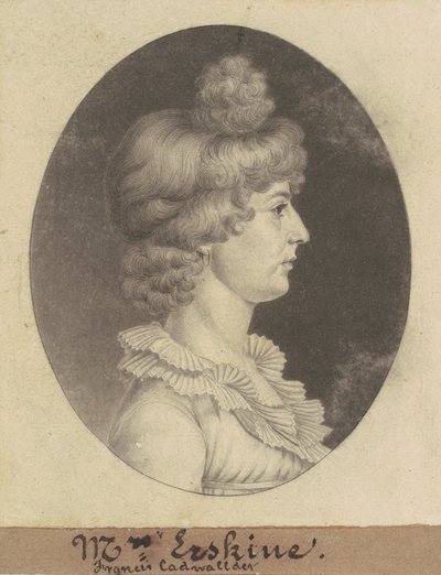 Frances Cadwalader Erskine by Charles B. J. Févret de Saint Mémin
