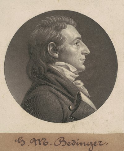 George Michael Bedinger by Charles B. J. Févret de Saint Mémin