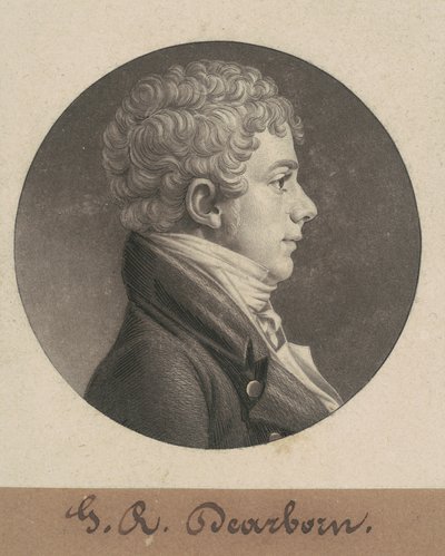 George Raleigh Dearborn by Charles B. J. Févret de Saint Mémin