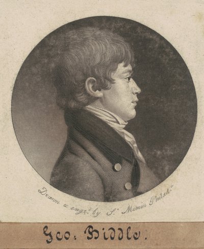 George Washington Biddle by Charles B. J. Févret de Saint Mémin
