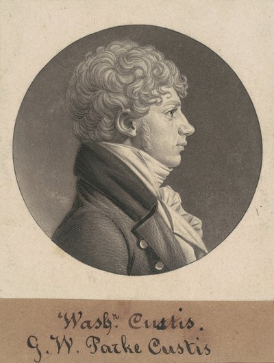 George Washington Parke Custis by Charles B. J. Févret de Saint Mémin