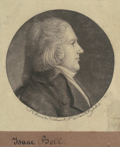 Isaac Bell by Charles B. J. Févret de Saint Mémin
