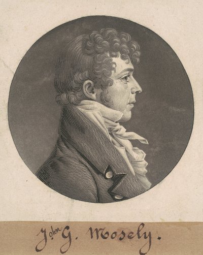 J. G. Mosely by Charles B. J. Févret de Saint Mémin