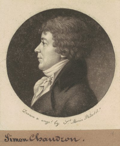Jean Simon Chaudron by Charles B. J. Févret de Saint Mémin