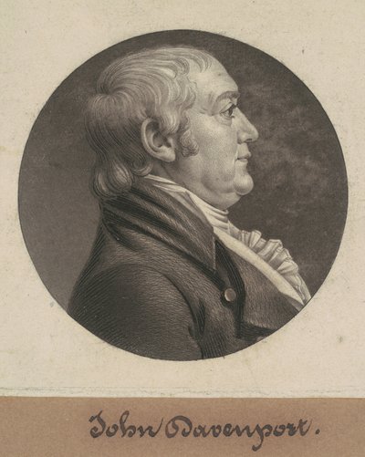 John Davenport by Charles B. J. Févret de Saint Mémin