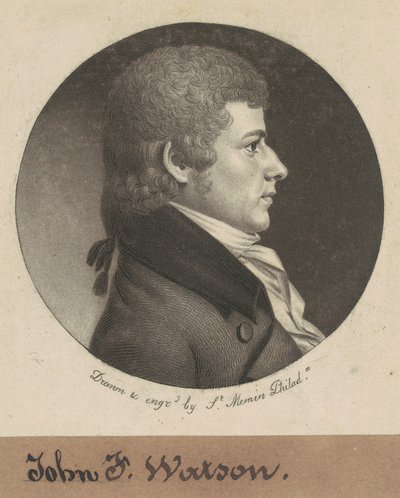 John Fanning Watson by Charles B. J. Févret de Saint Mémin