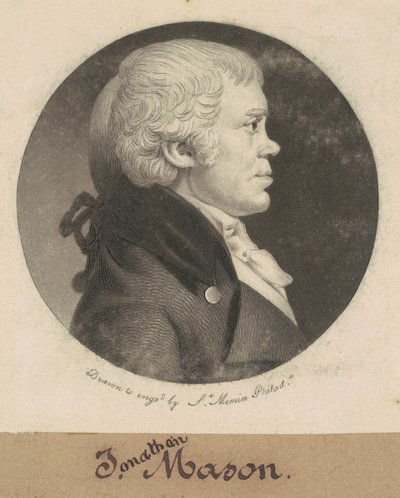 Jonathan Mason by Charles B. J. Févret de Saint Mémin