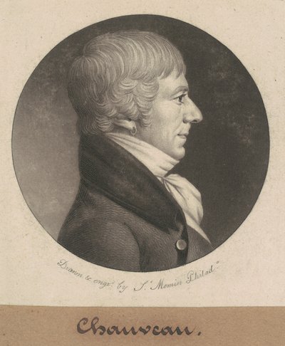 Joseph Anthony Chaveau by Charles B. J. Févret de Saint Mémin