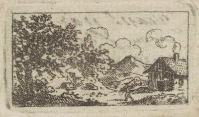 Landscape with House by Charles B. J. Févret de Saint Mémin